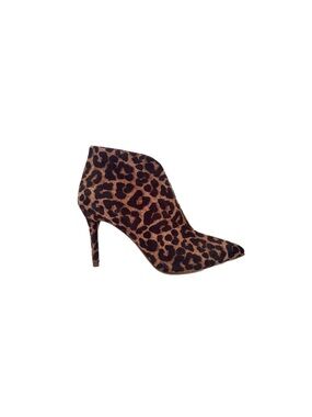 Jessica Simpson Tavely Leopard Print Pointed Toe Stiletto Booties